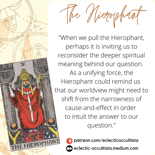 Connecting The Hierophant To Spiritual Beliefs